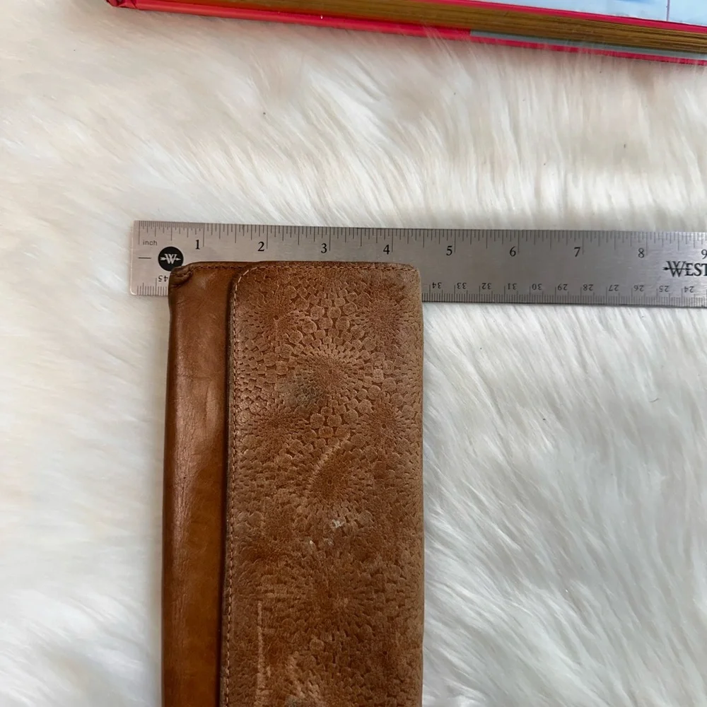 HOBO Brown Leather Clutch Wallet